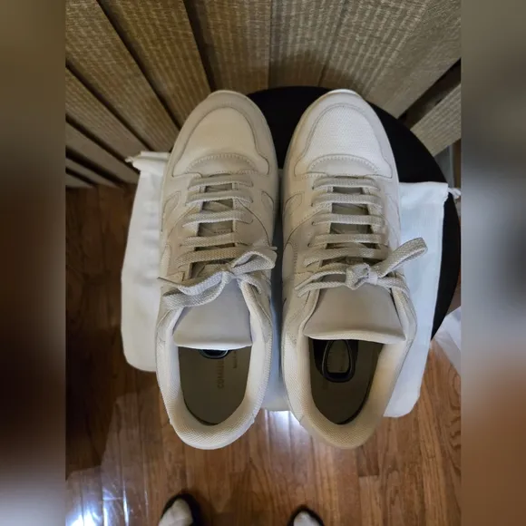 Common Projects Men's White Cross Trainers Worn Twice Size 9 Practically New