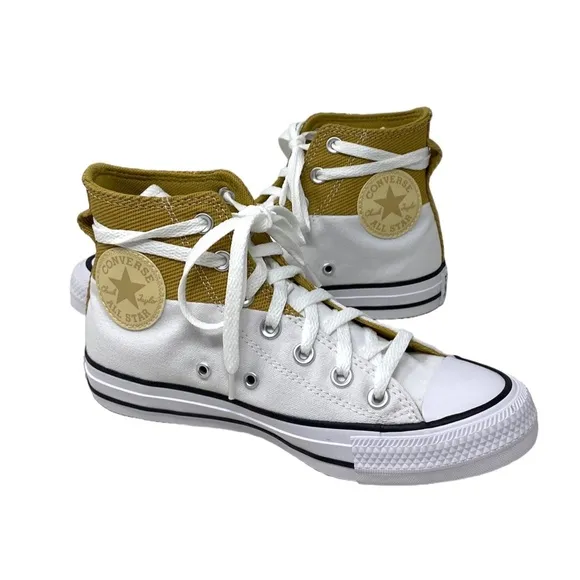 Converse Chuck Taylor High Top Sneakers Casual Men's Shoes White Sesame A04511F