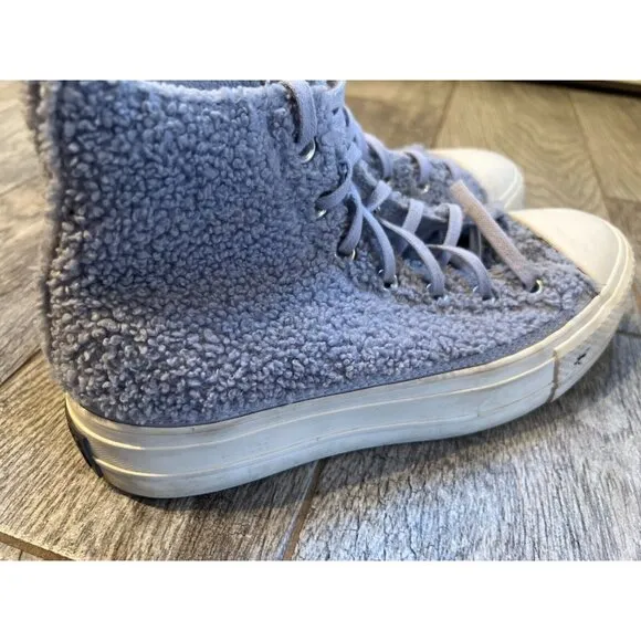 Converse Chuck Taylor‎ Shoes All Star Platform High Sherpa Sneakers 8.5 Womens