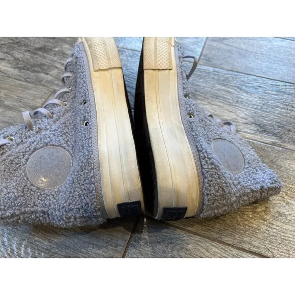 Converse Chuck Taylor‎ Shoes All Star Platform High Sherpa Sneakers 8.5 Womens