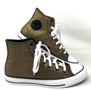 Converse Chuck Taylor Shoes Black Gold Canvas Kid Women Casual Sneakers A05388F