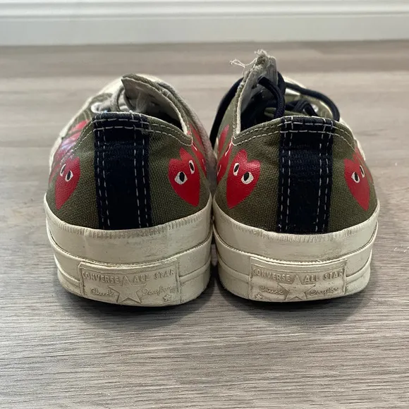 Converse Comme des Garcons Play Multi Heart Sneakers Women's 8