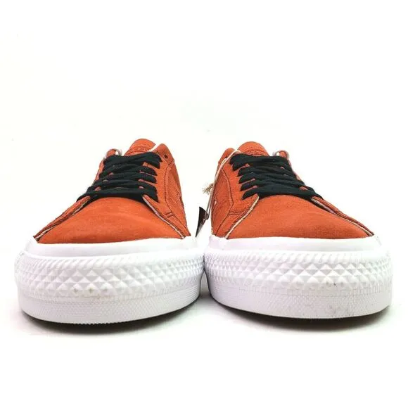 Converse Cons One Star Pro Mens Sz 8 Womens Sz 9.5 Red Suede Low Sneaker Shoes
