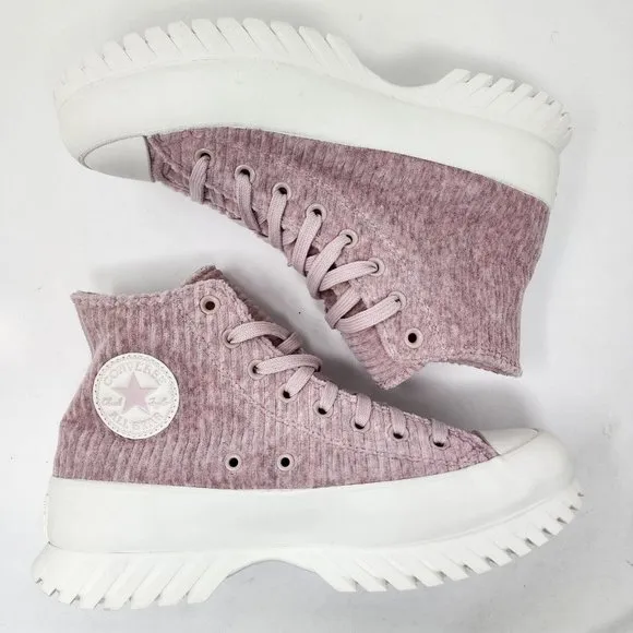 Converse Platforms Sneaker Womens 10.5 Pink Chuck Taylor Lugged Cozy Shoes