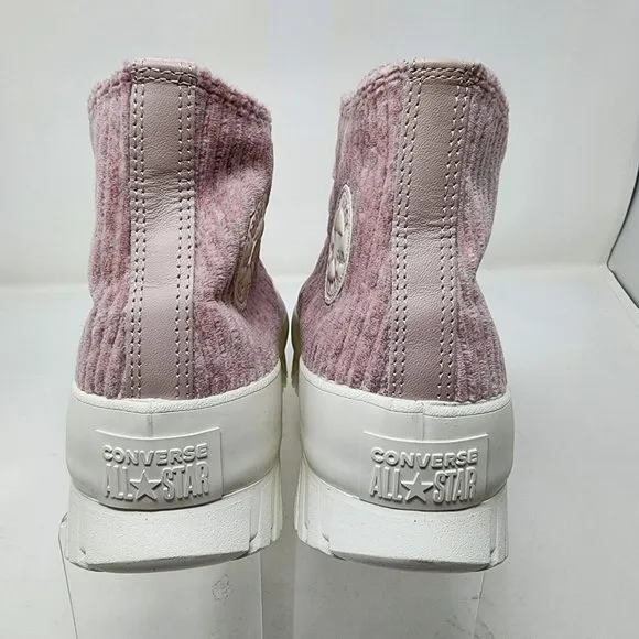 Converse Platforms Sneaker Womens 10.5 Pink Chuck Taylor Lugged Cozy Shoes