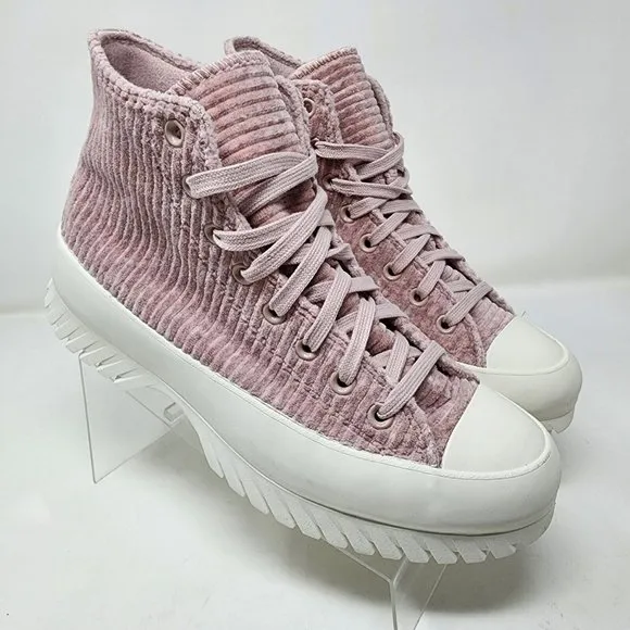 Converse Platforms Sneaker Womens 10.5 Pink Chuck Taylor Lugged Cozy Shoes
