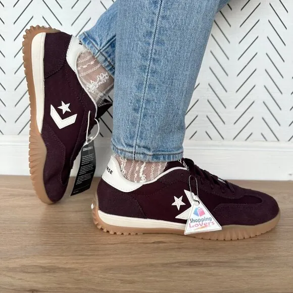 ⭐Converse Run Star Trainer Ox Size 7 Womens Casual Shoes Suede Burgundy A13360C⭐