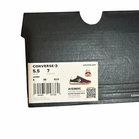 ⭐Converse Run Star Trainer Ox Size 7 Womens Casual Shoes Suede Burgundy A13360C⭐