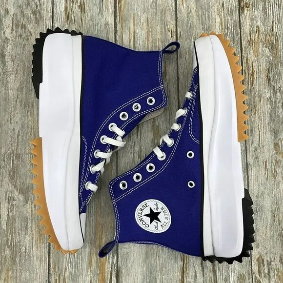 Converse Run Star Hike Canvas Platform Active Sneaker Shoes Size 9.5