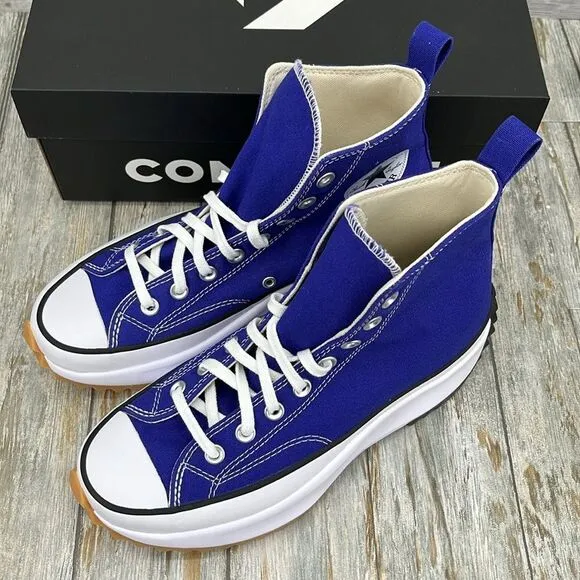 Converse Run Star Hike Canvas Platform Active Sneaker Shoes Size 9.5