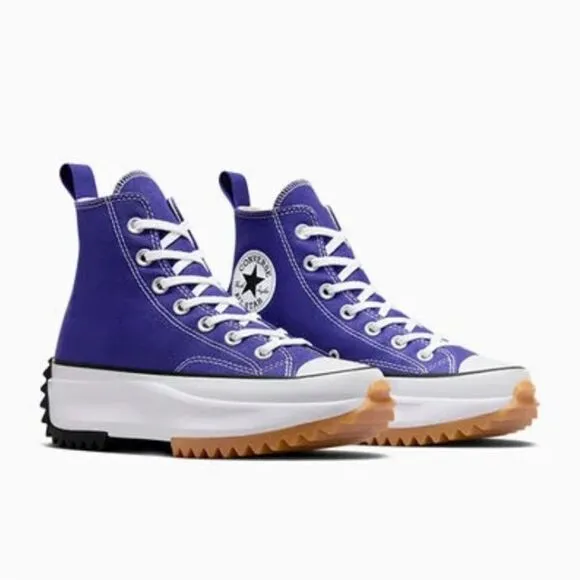 Converse Run Star Hike Canvas Platform Active Sneaker Shoes Size 9.5