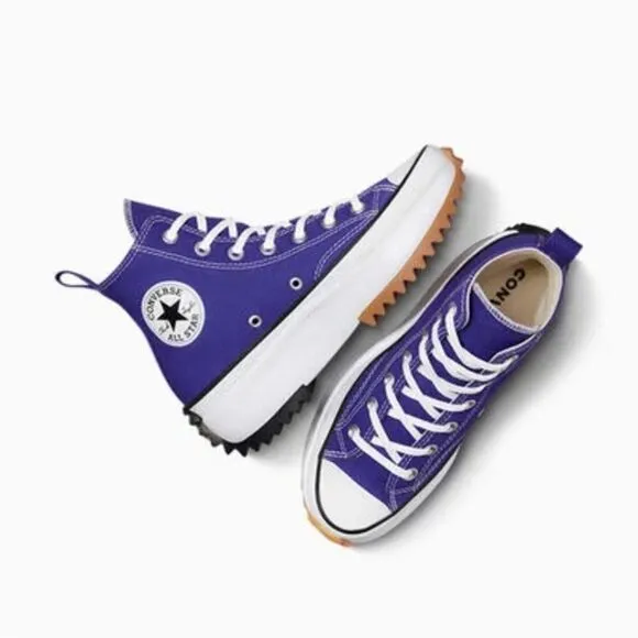 Converse Run Star Hike Canvas Platform Active Sneaker Shoes Size 9.5