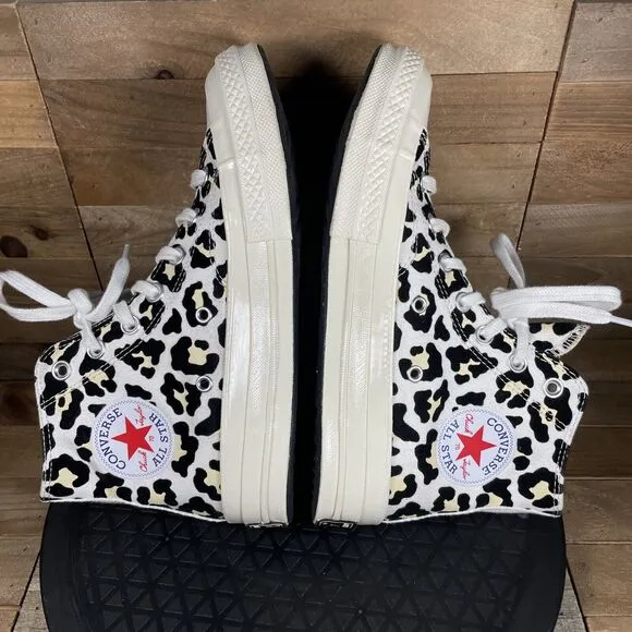 Converse Womens Size 7 Chuck Taylor 70 High Logo Desert Ore 2020 Shoes Leopard