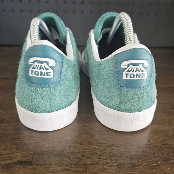 Converse X Dial Tone Shoes Green Suede Size 8 US Men 9.5 US Women