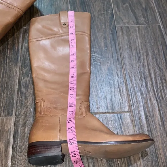 COPY - Corso Como tan brown round toe knee high flat boots size 9