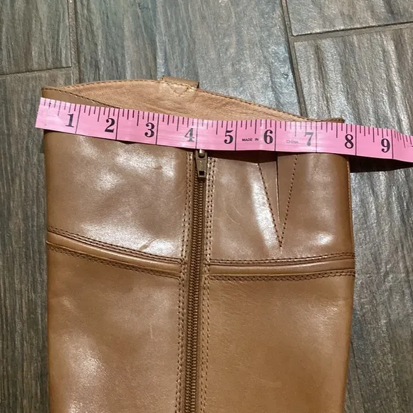 COPY - Corso Como tan brown round toe knee high flat boots size 9