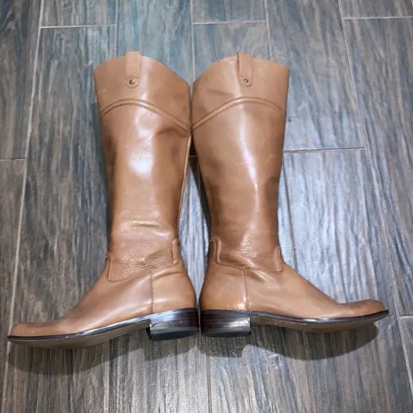 COPY - Corso Como tan brown round toe knee high flat boots size 9