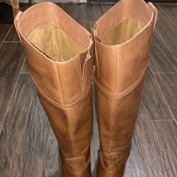 COPY - Corso Como tan brown round toe knee high flat boots size 9
