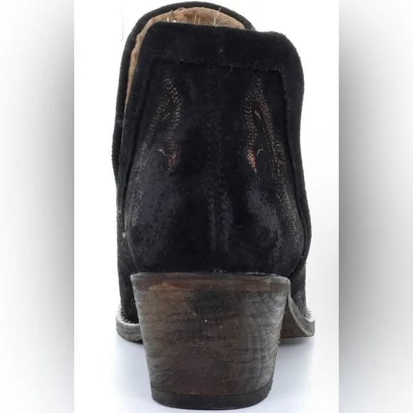 Corral Boots Circle G Q0098 Black Embroidered western cowboy Ankle Boots size 10
