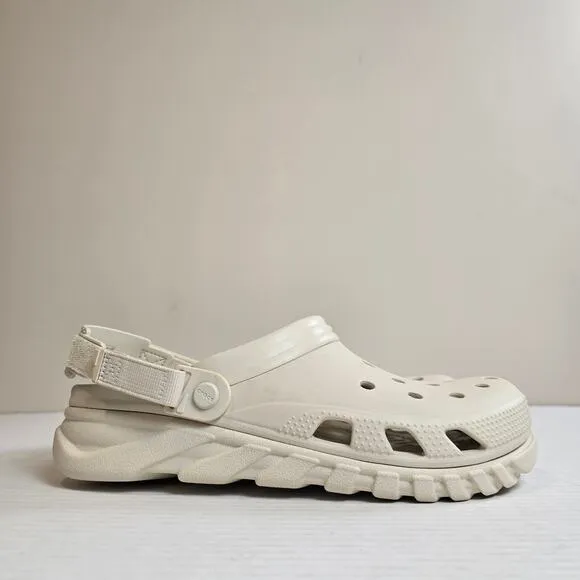 Crocs Duet Max II Clogs Size Men's 12 Stucco Water Shoes Adjustable Straps