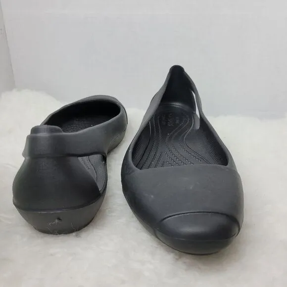 Crocs Sienna Flat Low Top Rubber Shoes Womens Shoes Size 10