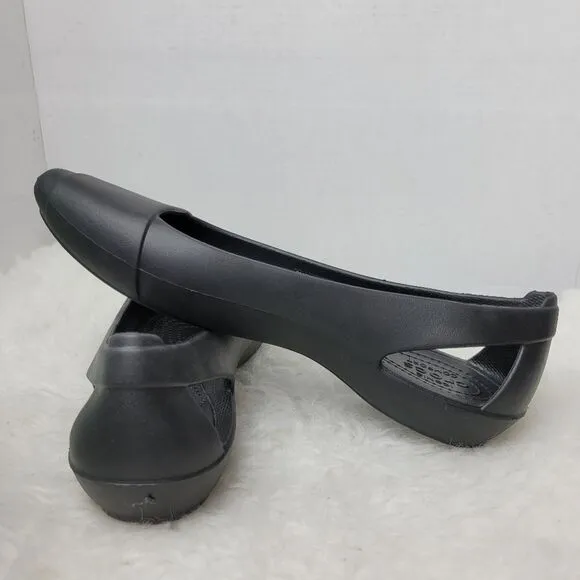 Crocs Sienna Flat Low Top Rubber Shoes Womens Shoes Size 10