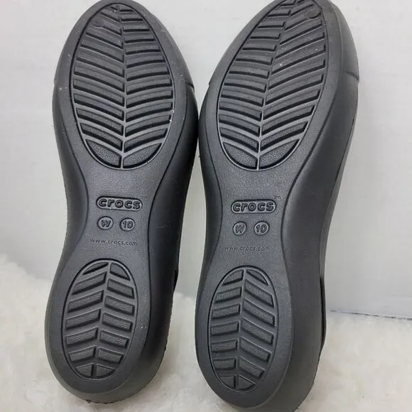 Crocs Sienna Flat Low Top Rubber Shoes Womens Shoes Size 10
