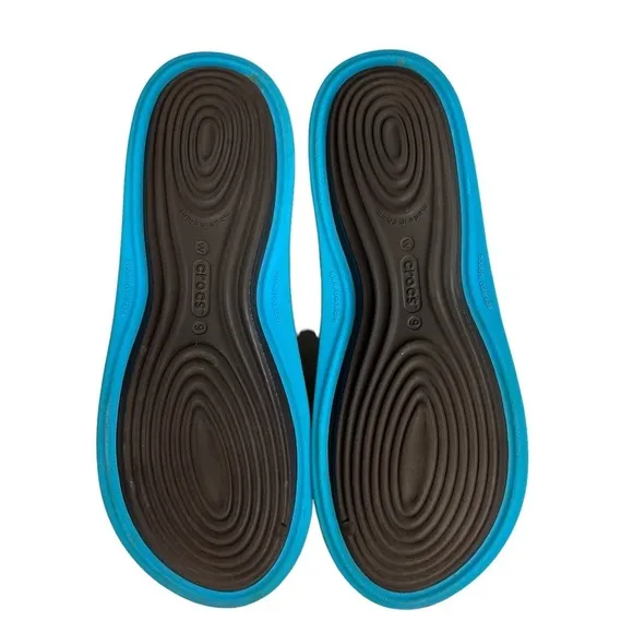 Crocs Tone Skylar Slingback Flats Brown/Blue Womens Size‎ 9
