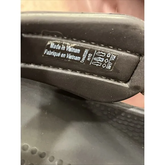 Crocs Yukon Mesa Espresso Brown Leather Adjustable Strap Clog Mule Sz 10