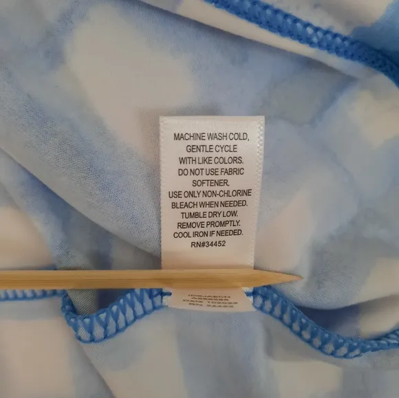 Cuddl Duds Blue Gingham Flexwear Paneled Maxi Dress