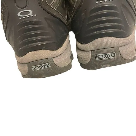 DAKOTA Men’s Steel Toe Lace Up Work Ankle Boots Protective Footwear Gray 8 EE