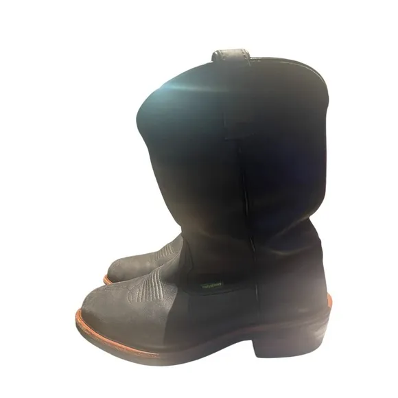 Dan Post Mens Albuqueque Waterproof Work Boots Leather Black - 11.5 EW