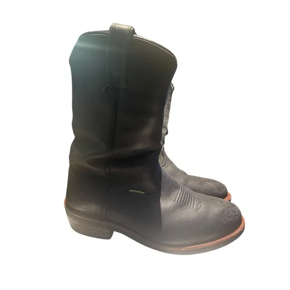 Dan Post Mens Albuqueque Waterproof Work Boots Leather Black - 11.5 EW