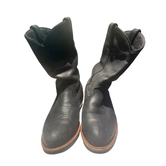 Dan Post Mens Albuqueque Waterproof Work Boots Leather Black - 11.5 EW