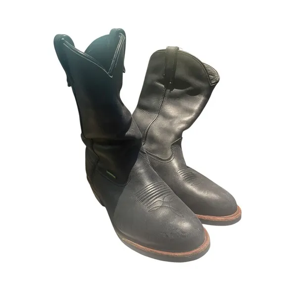Dan Post Mens Albuqueque Waterproof Work Boots Leather Black - 11.5 EW