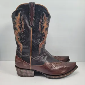 Dan Post Men's Brown Black Western Cowboy Boots DP2565 US Size 13D