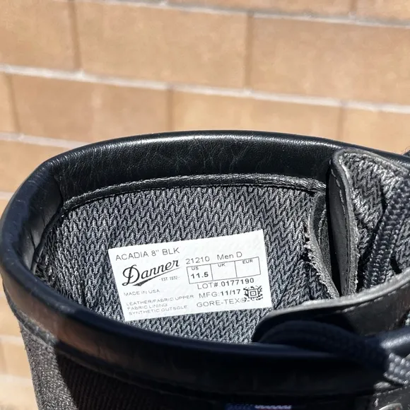 Danner Black Tactical Boots Lace-Up Durable