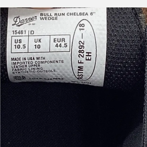 Danner Brown Leather Chelsea Boots with Wedge Sole