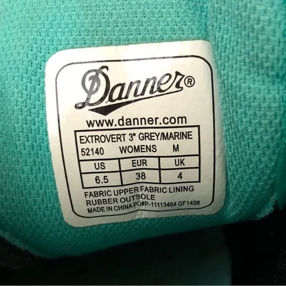 Danner Extrovert 3 Gray / Marine Athletic Outdoor Hiking Shoes Size 6.5