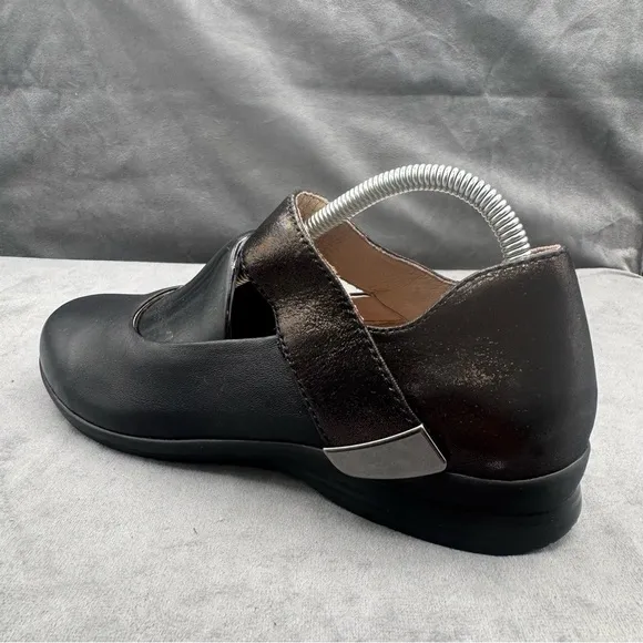 Dansko Audrey Shoes‎ Women’s Sz EU 36 Leather Black Mary Jane Flat