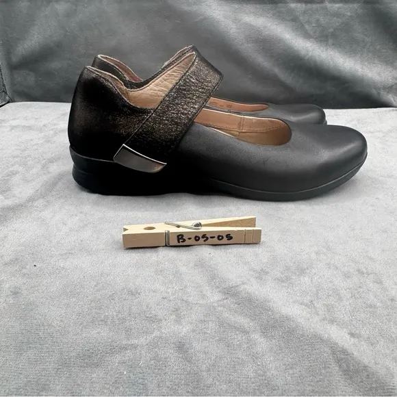 Dansko Audrey Shoes‎ Women’s Sz EU 36 Leather Black Mary Jane Flat
