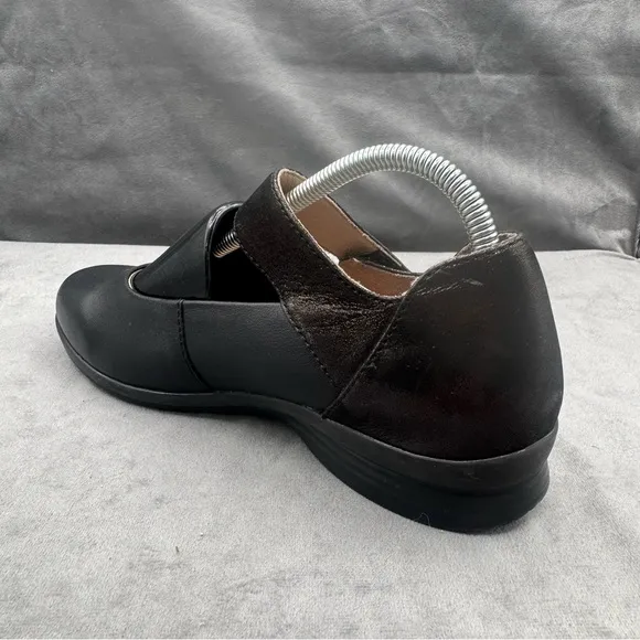 Dansko Audrey Shoes‎ Women’s Sz EU 36 Leather Black Mary Jane Flat