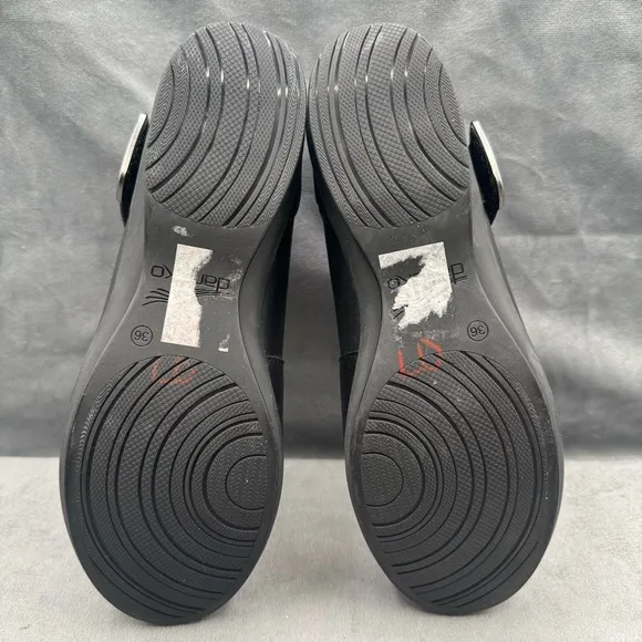 Dansko Audrey Shoes‎ Women’s Sz EU 36 Leather Black Mary Jane Flat