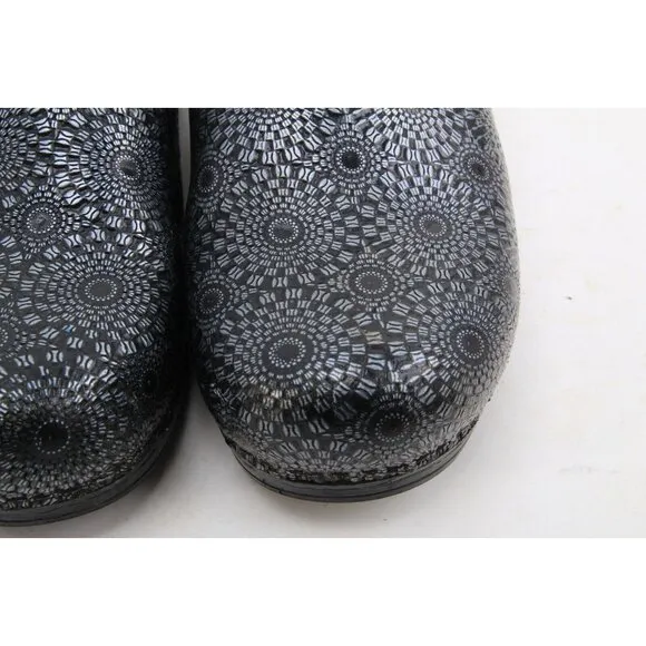 Dansko Geometric Clogs Shoes Slip On Women's Sz 40 Us 9.5-10