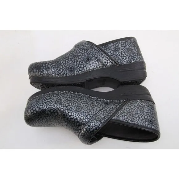Dansko Geometric Clogs Shoes Slip On Women's Sz 40 Us 9.5-10