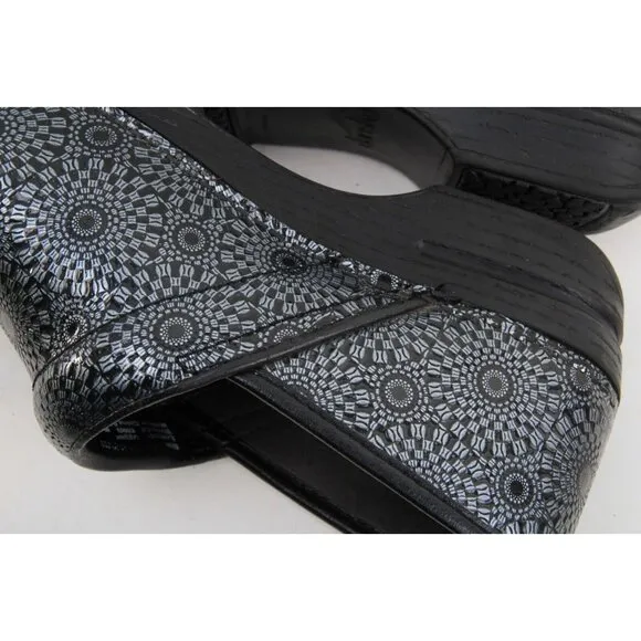 Dansko Geometric Clogs Shoes Slip On Women's Sz 40 Us 9.5-10