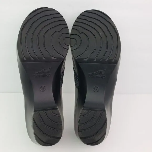 Dansko Jessica Womens Size EU 39 US 8.5-9 Gray Leather Slip On Clog Shoes