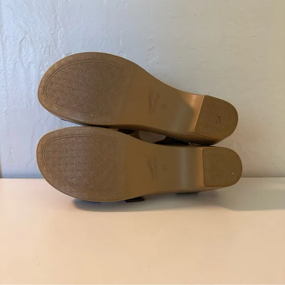 Dansko Malena Brown Leather Strappy Fully Adjustable Sandals Euro Size 41