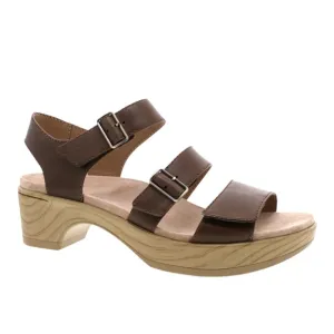 Dansko Malena Brown Leather Strappy Fully Adjustable Sandals Euro Size 41