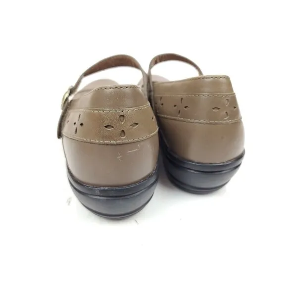 Dansko Mathilda Womens Sz 40 US 9.5-10 Brown Leather Mary Jane Slip On shoes